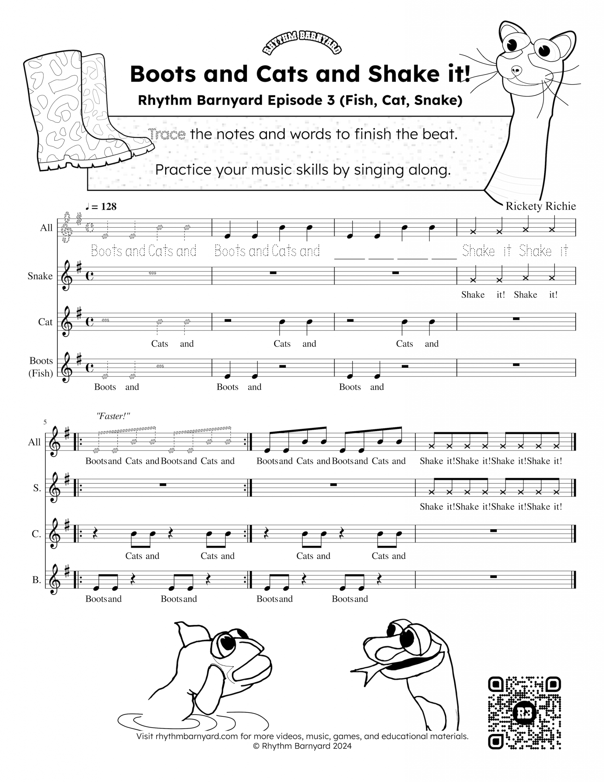 Moo Tk-Tk Moo Tk-Tk Bawk Sheet Music